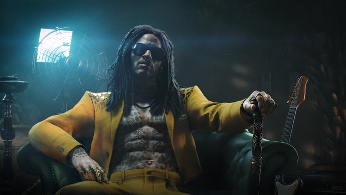 Imagen promocional de 007: First Light con Lenny Kravitz