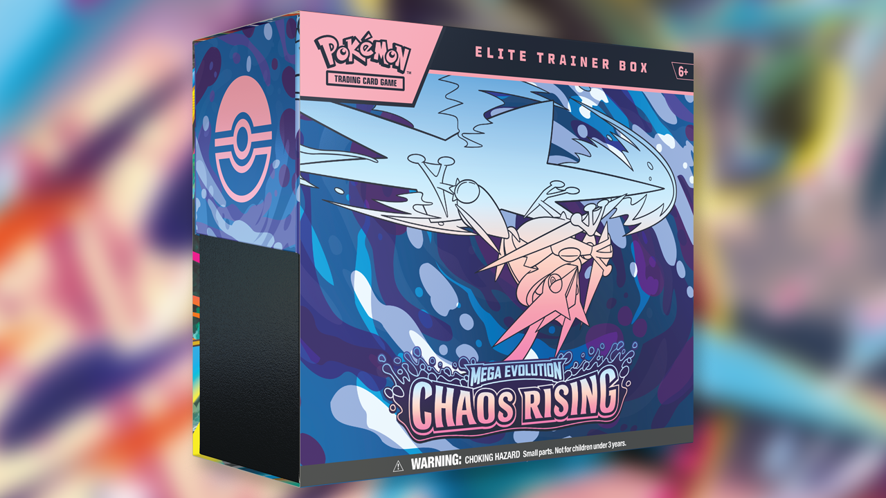Elite Trainer Box de Mega Evolución de Chaos Rising para el TCG de Pokémon