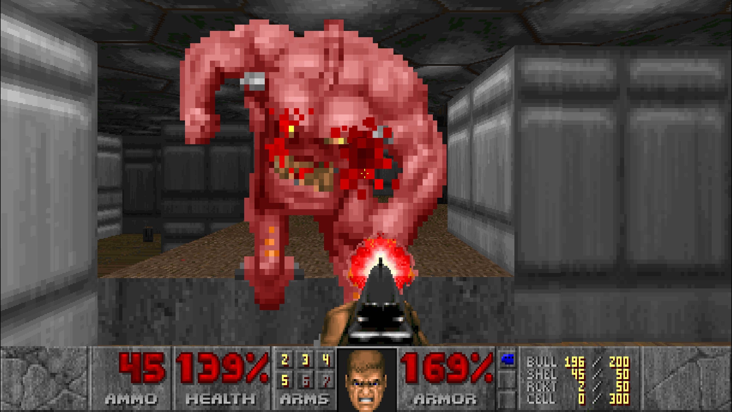 Imagen conmemorativa del 30 aniversario de Doom con el Pinky Demon