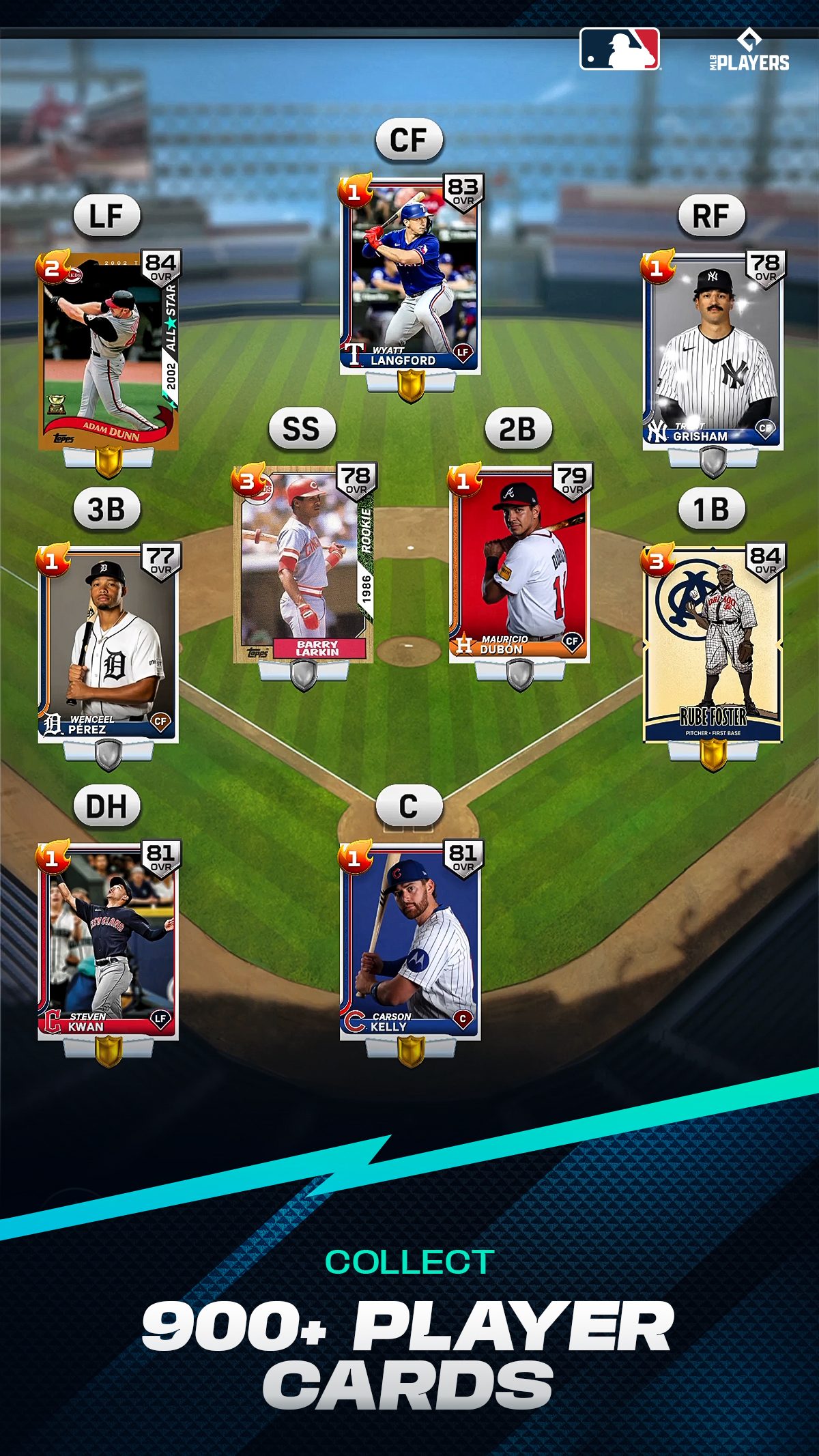 MLB The Show Mobile - Pantalla de juego con jugador bateando