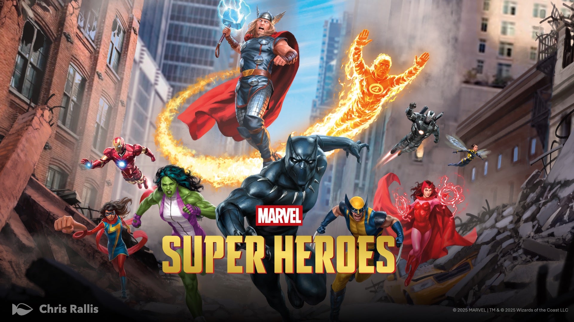 Arte oficial del set Magic: The Gathering x Marvel Super Heroes