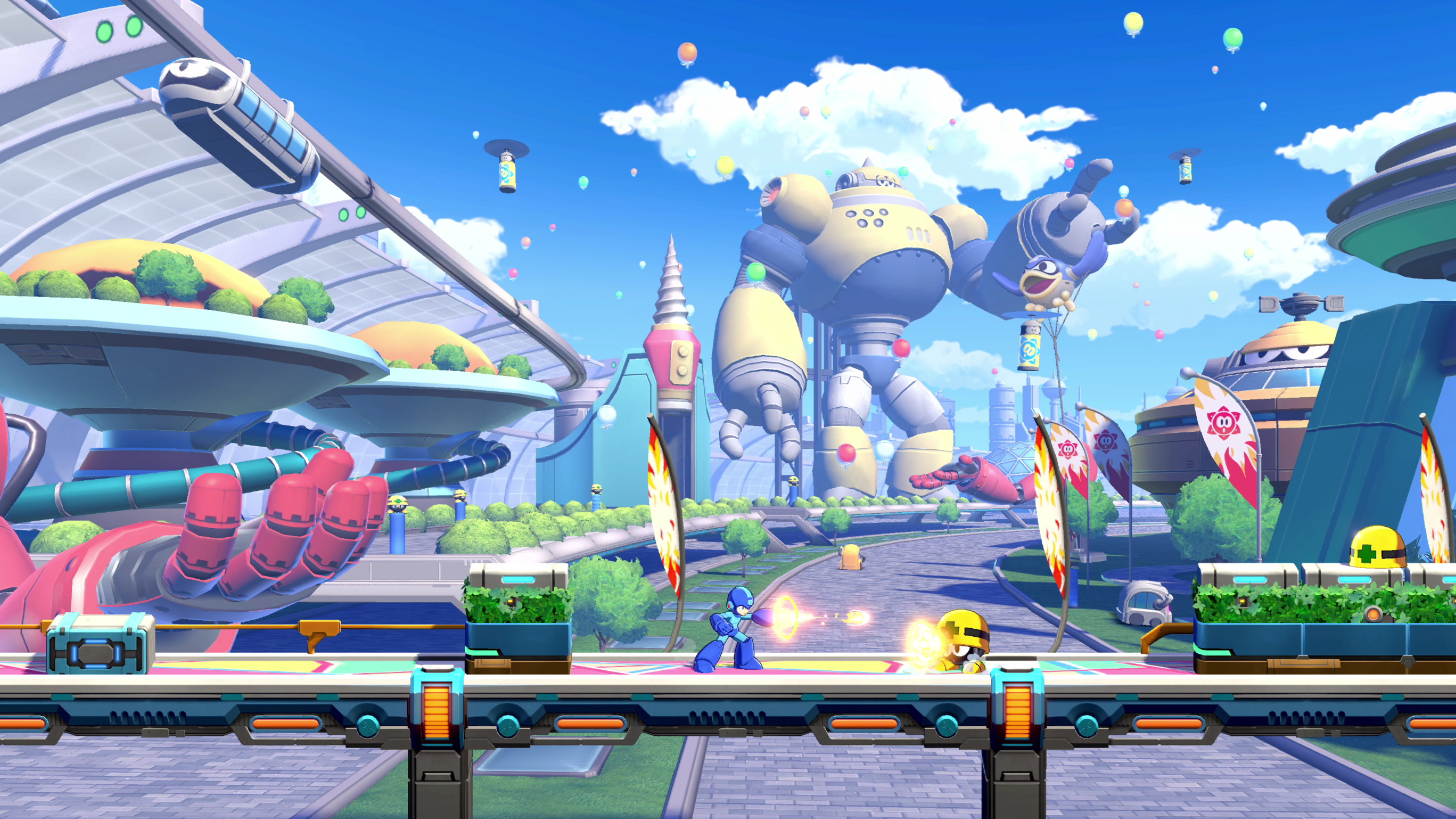 Mega Man: Dual Override - captura de pantalla con Mega Man en acción